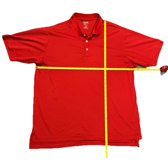 Adidas Climalite Men Polo Shirt Red Short Sleeve Collared Golf Light Size Large - Picture 3 of 10